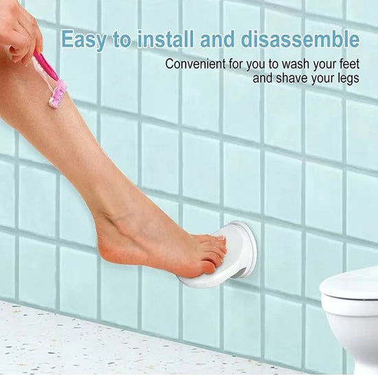 Shower Foot Rest with Suction Cups – Non-Slip Bathroom Pedal, Leg Shaving Aid for Shower