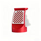 3D printed desktop ornament of a one-handed can opener, for beverages.Red