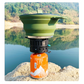 Outdoor Camping Foldable Pot, Silicone Hiking Cook Pot, Portable Picnic Cookware Set, Stainless Steel Camping Cookware