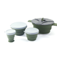 Outdoor Camping Foldable Pot, Silicone Hiking Cook Pot, Portable Picnic Cookware Set, Stainless Steel Camping Cookware