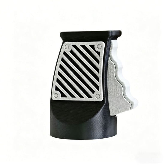 3D printed desktop ornament of a one-handed can opener, for beverages.Black