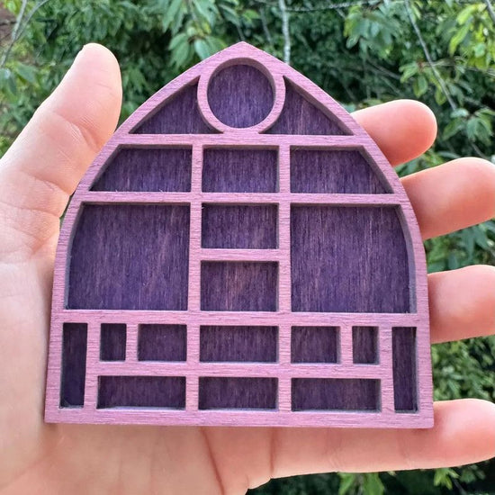 Wooden display stand for mini curiosities,Cathedral