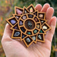 Wooden display stand for mini curiosities,Mandala