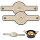 1PC Round Double-Ear Long-Handle Baking Tool, Bread Baking Mat, Silicone Pot Mat