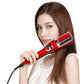 Silver Automatic Split End Remover & Hair Straightener Iron | Professional Snips for Damaged Hair Ends | Achieve Silky Smooth Hair without Losing Length | 2-in-1 Digital Hair Polisher Styler