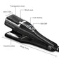 Silver Automatic Split End Remover & Hair Straightener Iron | Professional Snips for Damaged Hair Ends | Achieve Silky Smooth Hair without Losing Length | 2-in-1 Digital Hair Polisher Styler