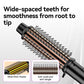Wireless Heated Volume Brush | 2-in-1 Ionic Straightening & Curling Comb | Wide Pitch Heater for Root-to-Tip Smoothness | Portable USB Rechargeable Hair Styler | Professional Anti-Scald Design