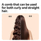 Wireless Heated Volume Brush | 2-in-1 Ionic Straightening & Curling Comb | Wide Pitch Heater for Root-to-Tip Smoothness | Portable USB Rechargeable Hair Styler | Professional Anti-Scald Design