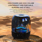 Portable Wireless Speaker with 12D Surround Bass, RGB Water Ripple Ambient Light, wireless 5.3, Hands-Free Calling, Wireless Speaker for Home, Outdoor, Party, Compatible with iPhone, Android, Laptop, Red