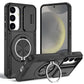2-in-1 Magnetic Sliding Lens Case, Black for Samsung S24