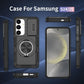 2-in-1 Magnetic Sliding Lens Case, Black for Samsung S25