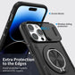 Red Warrior 2-in-1 Magnetic Sliding Lens Case black for iPhone 14 Pro