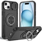 Red Warrior 2-in-1 Magnetic Sliding Lens Case black for iPhone 15 Plus