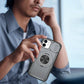 Red Warrior 2-in-1 Magnetic Sliding Lens Case grey for iPhone 12