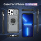 Red Warrior 2-in-1 Magnetic Sliding Lens Case grey for iPhone 12 Pro
