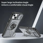 Red Warrior 2-in-1 Magnetic Sliding Lens Case grey for iPhone 15