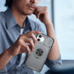 Red Warrior 2-in-1 Magnetic Sliding Lens Case grey for iPhone 16