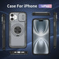 Red Warrior 2-in-1 Magnetic Sliding Lens Case grey for iPhone 16 Plus