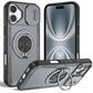 Red Warrior 2-in-1 Magnetic Sliding Lens Case grey for iPhone 17