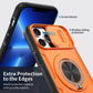 Red Warrior 2-in-1 Magnetic Sliding Lens Case orange for iPhone 13 Pro