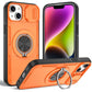 Red Warrior 2-in-1 Magnetic Sliding Lens Case orange for iPhone 14 Plus