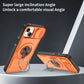 Red Warrior 2-in-1 Magnetic Sliding Lens Case orange for iPhone 14 Plus