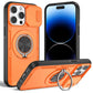 Red Warrior 2-in-1 Magnetic Sliding Lens Case orange for iPhone 14 Pro