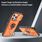 Red Warrior 2-in-1 Magnetic Sliding Lens Case orange for iPhone 14 Pro