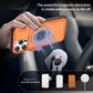 Red Warrior 2-in-1 Magnetic Sliding Lens Case orange for iPhone 14 Pro