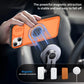 Red Warrior 2-in-1 Magnetic Sliding Lens Case orange for iPhone 15
