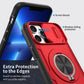 Red Warrior 2-in-1 Magnetic Sliding Lens Case Red for iPhone 13 Pro Max