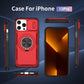 Red Warrior 2-in-1 Magnetic Sliding Lens Case Red for iPhone 13 Pro