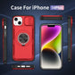 Red Warrior 2-in-1 Magnetic Sliding Lens Case Red for iPhone 14
