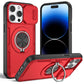 Red Warrior 2-in-1 Magnetic Sliding Lens Case Red for iPhone 14 Pro Max