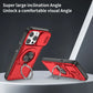 Red Warrior 2-in-1 Magnetic Sliding Lens Case Red for iPhone 14 Pro
