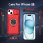 Red Warrior 2-in-1 Magnetic Sliding Lens Case Red for iPhone 15
