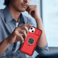 Red Warrior 2-in-1 Magnetic Sliding Lens Case Red for iPhone 15