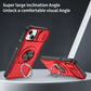 Red Warrior 2-in-1 Magnetic Sliding Lens Case Red for iPhone 15 Plus