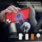 Red Warrior 2-in-1 Magnetic Sliding Lens Case Red for iPhone 15 Plus