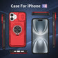 Red Warrior 2-in-1 Magnetic Sliding Lens Case Red for iPhone 16