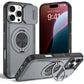 2-in-1 Magnetic Sliding Lens Case, Grey for iPhone 16 Pro Max