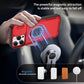2-in-1 Magnetic Sliding Lens Case, Red for iPhone 16 Pro