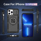 Red Warrior 2-in-1 Magnetic Sliding Lens Case black for iPhone 13