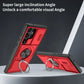 2-in-1 Magnetic Sliding Lens Case, Red for Samsung S23Ultra