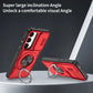 2-in-1 Magnetic Sliding Lens Case, Red for Samsung S24