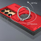 2-in-1 Magnetic Sliding Lens Case, Red for Samsung S25Ultra