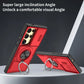 2-in-1 Magnetic Sliding Lens Case, Red for Samsung S25Ultra