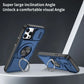 Red Warrior 2-in-1 Magnetic Sliding Lens Case blue for iPhone 13 Pro
