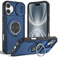 Red Warrior 2-in-1 Magnetic Sliding Lens Case blue for iPhone 16 Plus