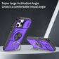 Red Warrior 2-in-1 Magnetic Sliding Lens Case Purple for iPhone 12 Pro Max